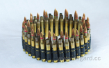 Bullet belt (big rounds) fullbrass with copper tip half