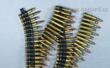 Bullet belt (big rounds) fullbrass with copper tip half