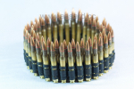 Bullet belt (big rounds) fullbrass with copper tip