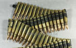 Patronengrtel, bullet-belt (groe Patronen) messing, natural