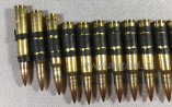 Patronengrtel, bullet-belt (groe Patronen) messing, natural