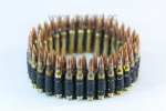 Bullet belt (standard rounds) fullbrass with copper tip